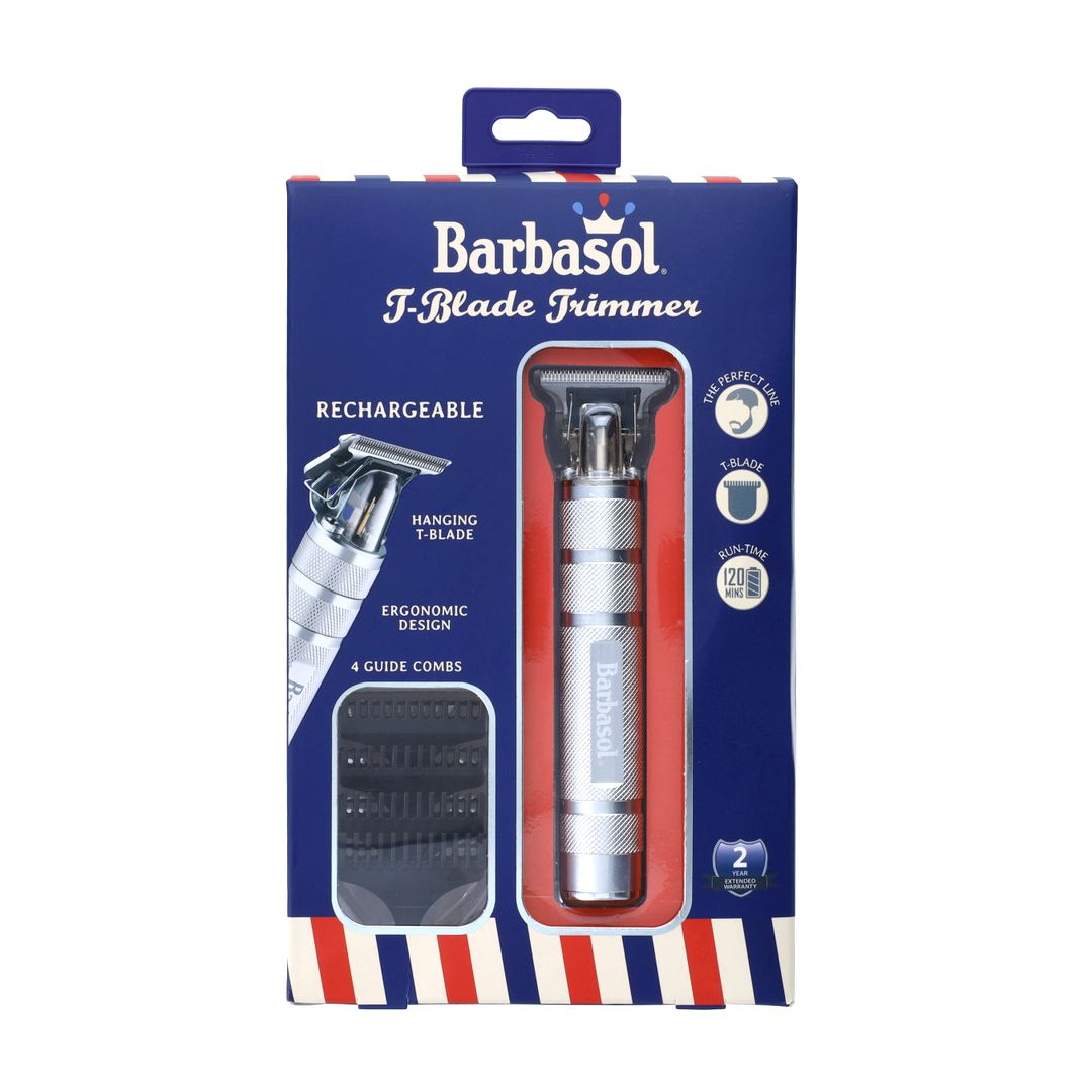 Barbasol Zero Gap Rechargeable T-blade Trimmer - White