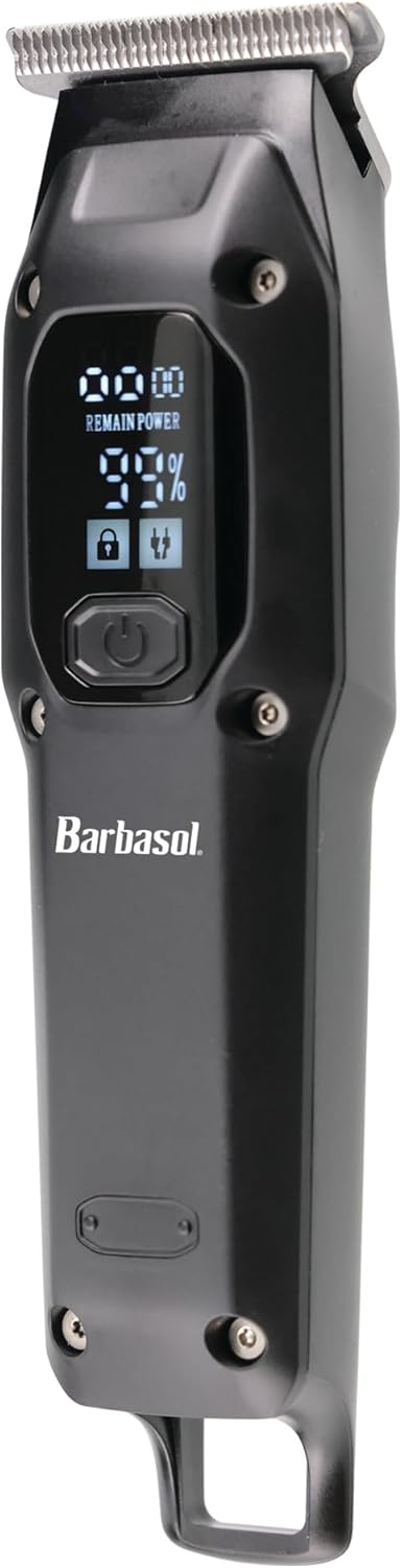Barbasol T-Blade Trimmer, Rechargeable Hair and Beard Trimmer LED Display