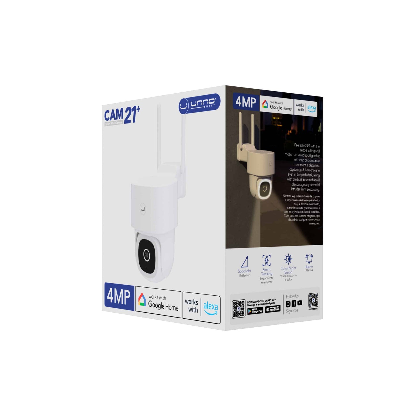 UNNO SMART WIFI OUTDOOR 360° CAMERA CAM21+ | 4MP