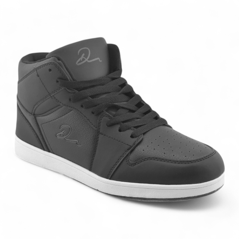 Mens Hi Sneakers | MSN3147 | Black White