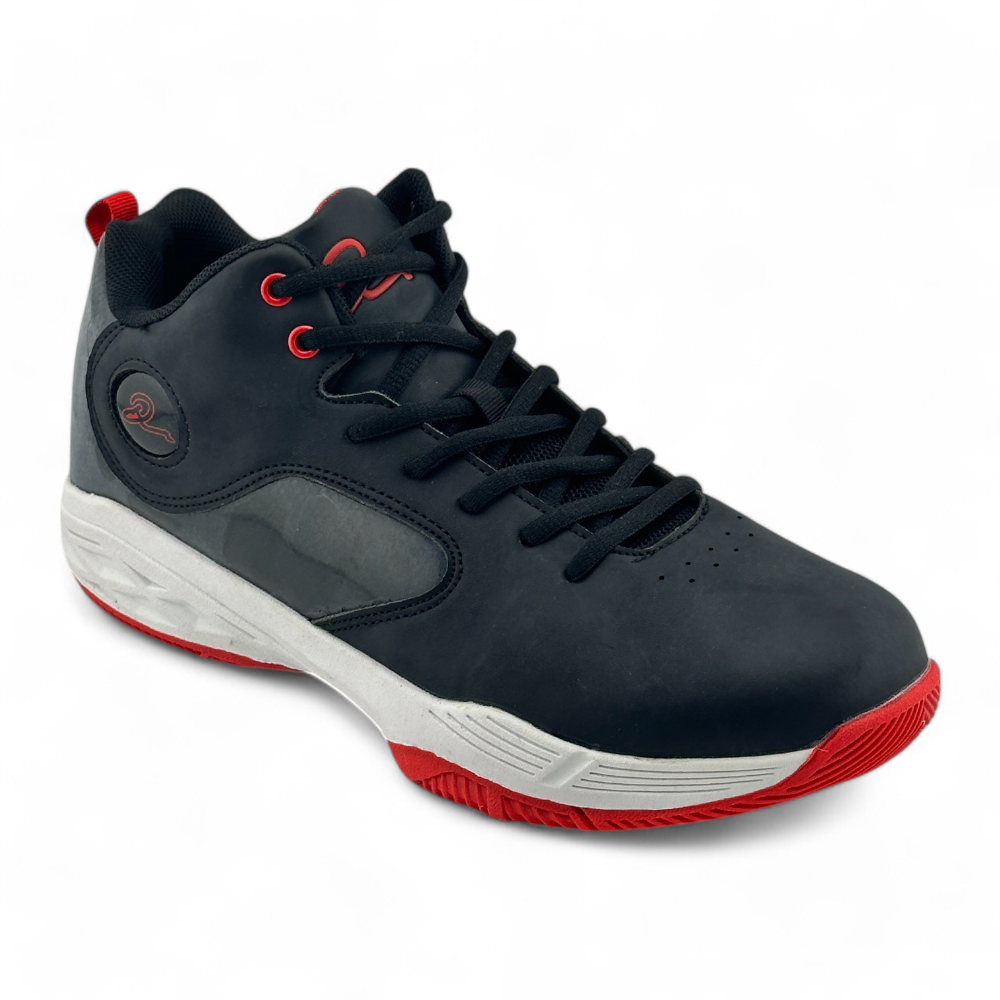 Mens' Sneakers | MSND427 | Black & Black Red