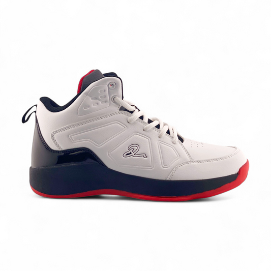 Mens Hi Top Sneakers | MSND438 | WhtBlkRed