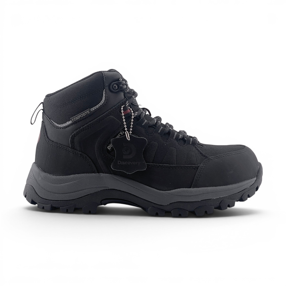 Mens Detroit Composite Toe Safety Work Boots | Black