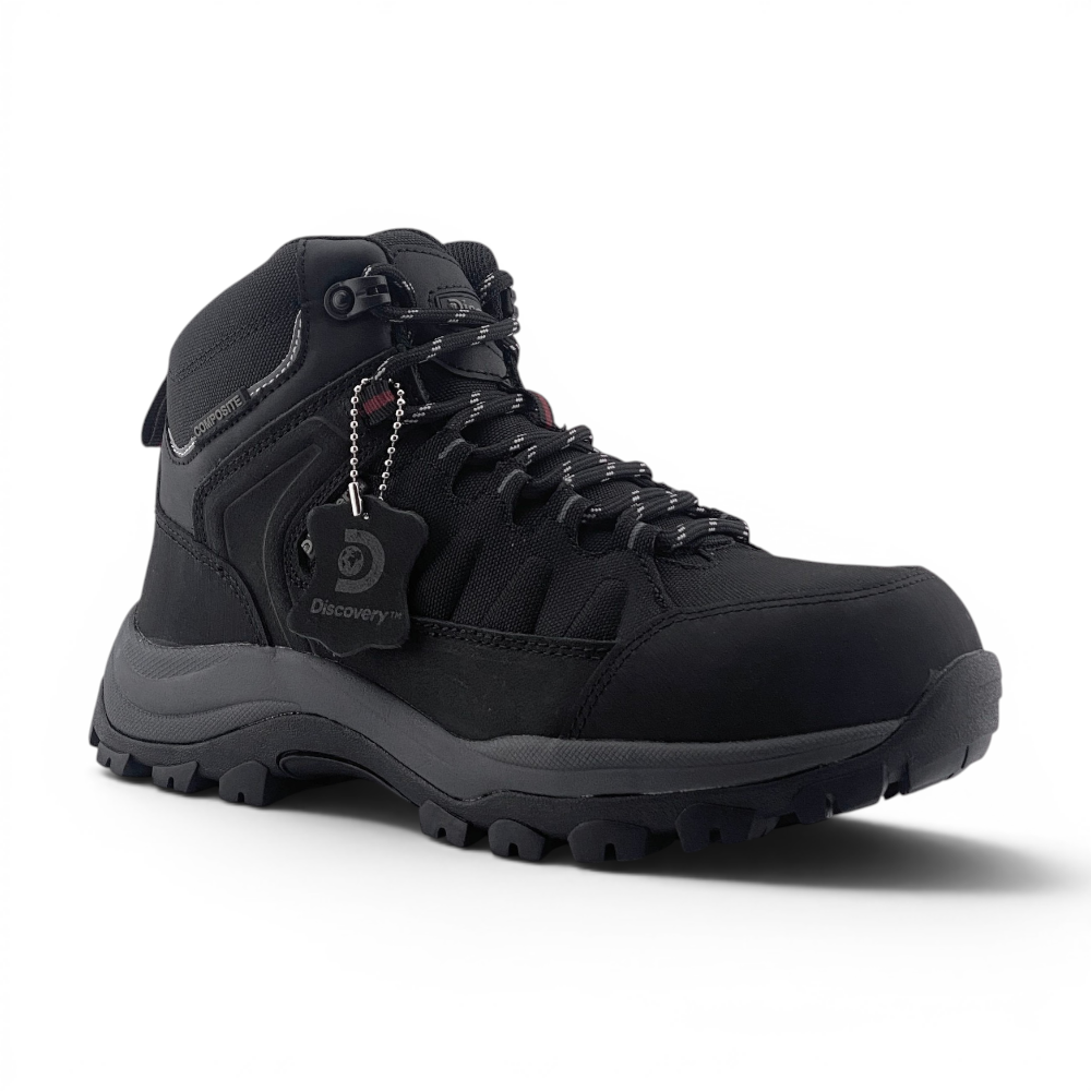 Mens Detroit Composite Toe Safety Work Boots | Black