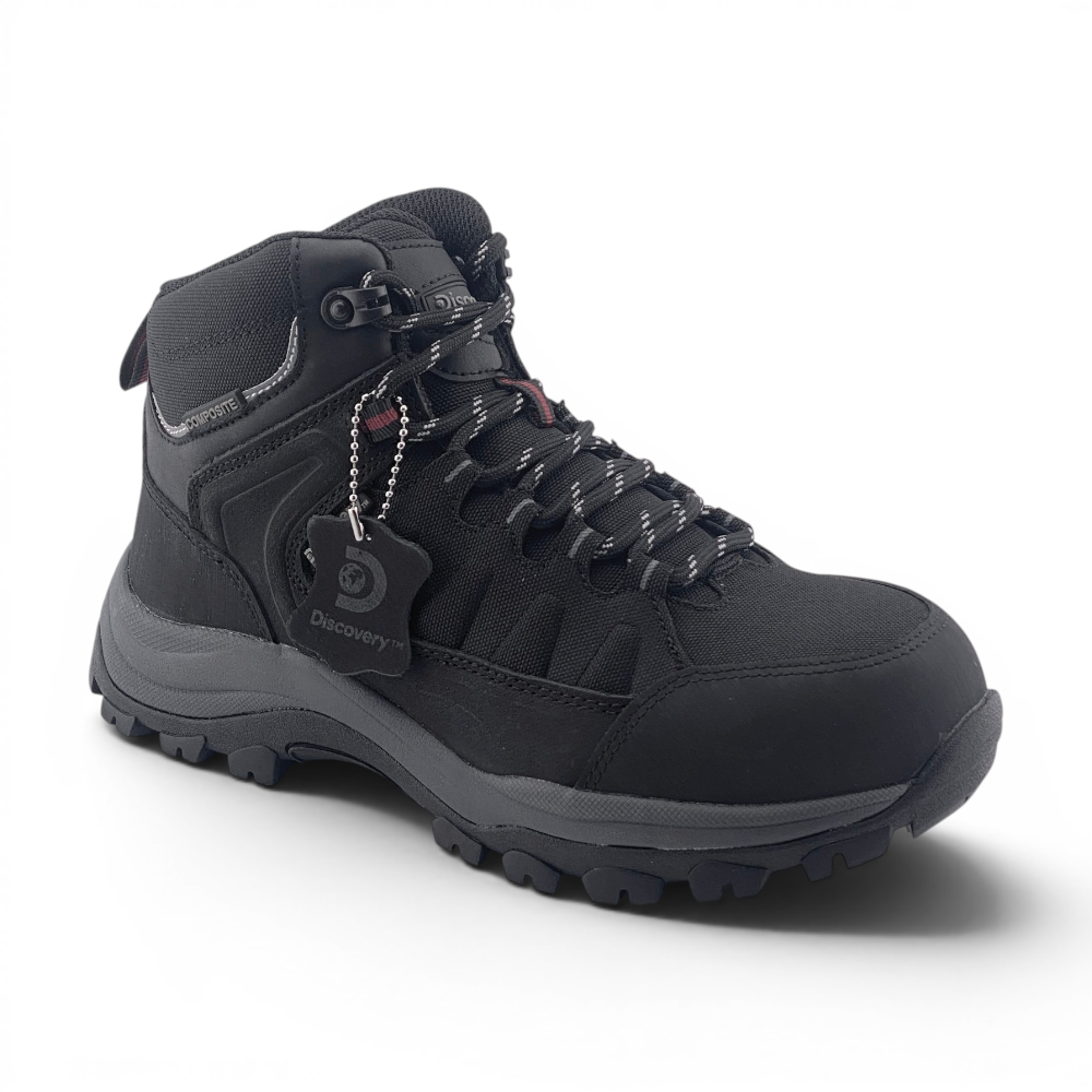 Mens Detroit Composite Toe Safety Work Boots | Black