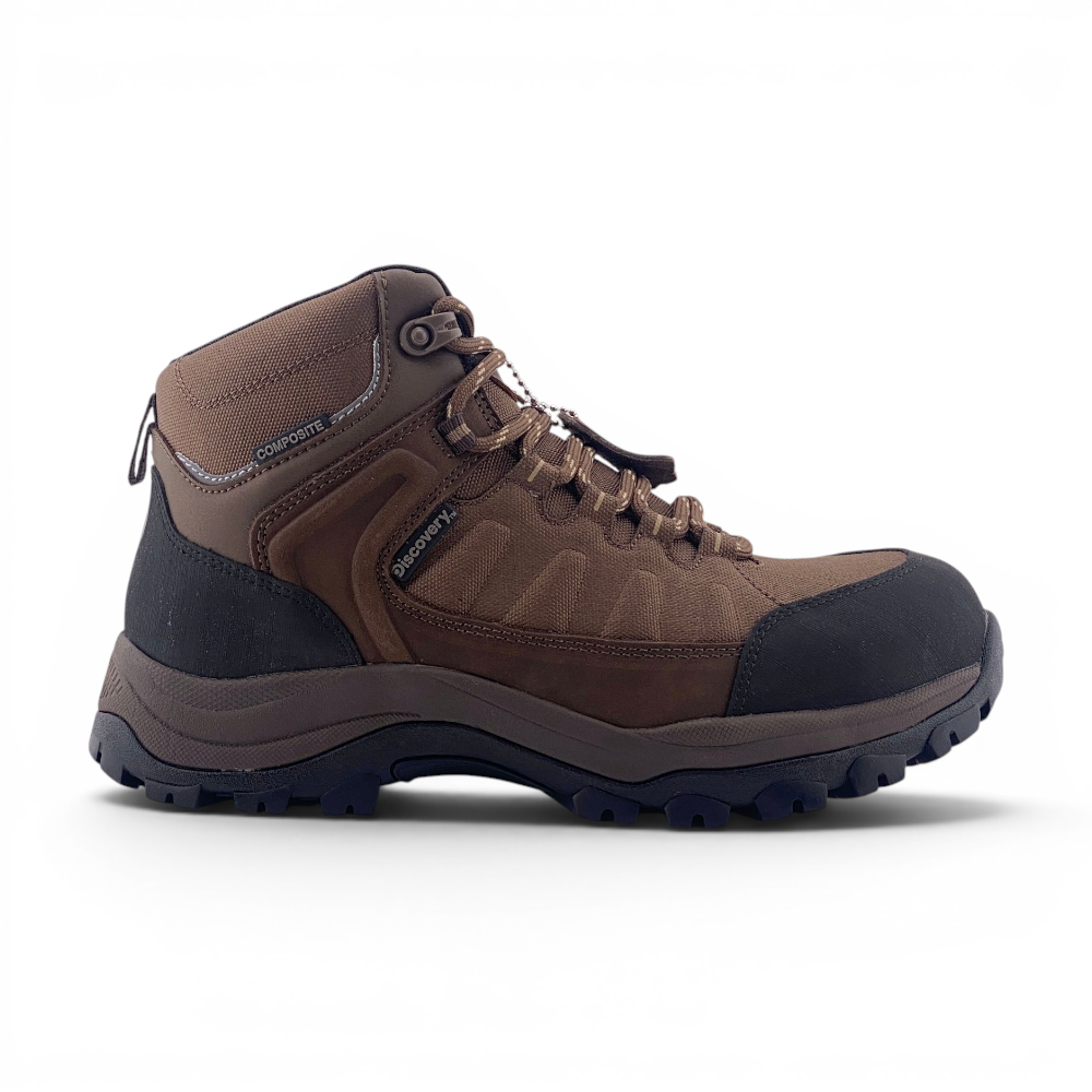 Mens Detroit Composite Toe Safety Work Boots | Brown