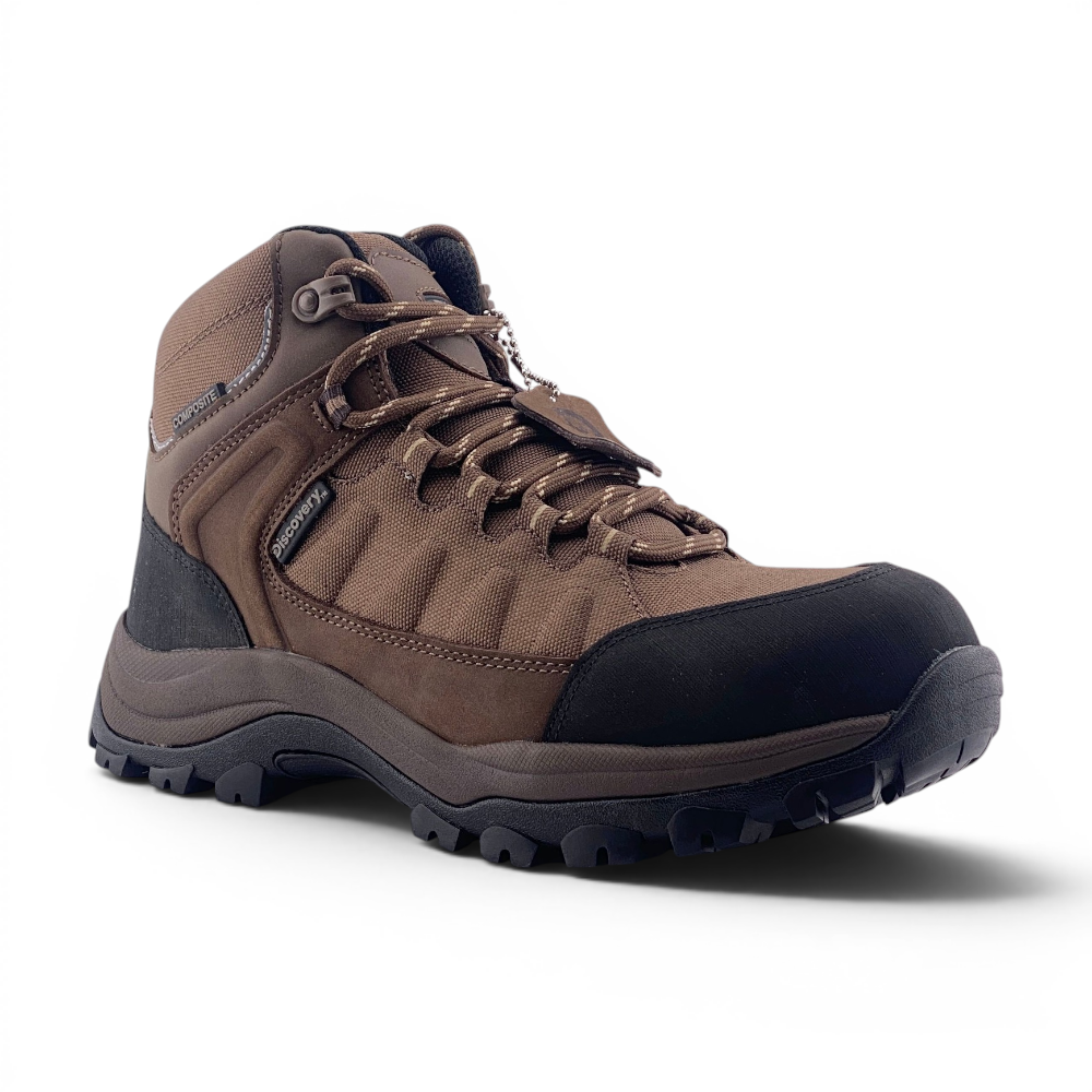 Mens Detroit Composite Toe Safety Work Boots | Brown