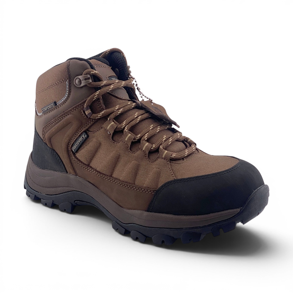 Mens Detroit Composite Toe Safety Work Boots | Brown
