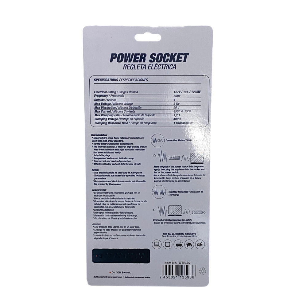 Voltage Power Strip Surge Protector