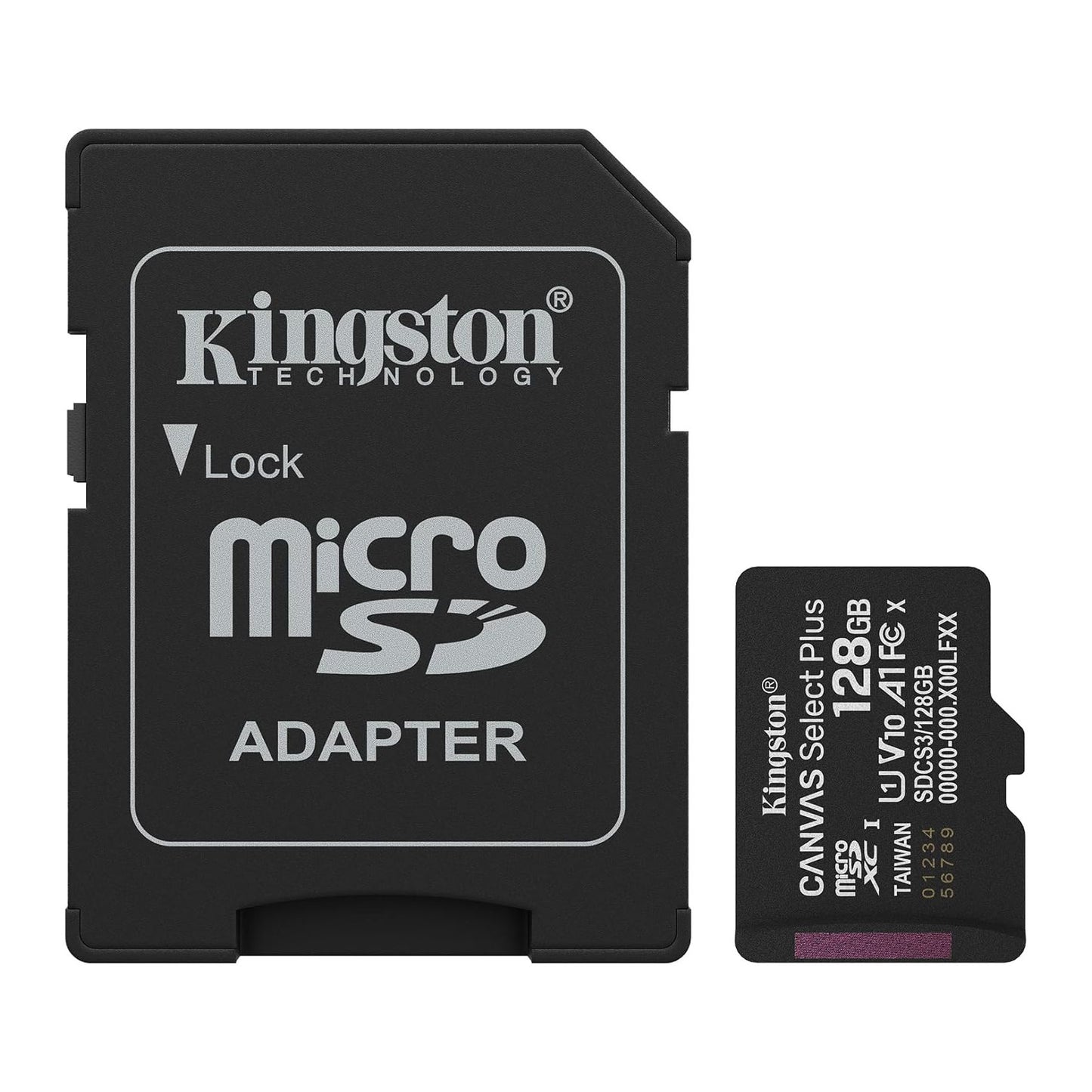 Kingston 128GB Micro SD Memory Card with Adapater Class 10