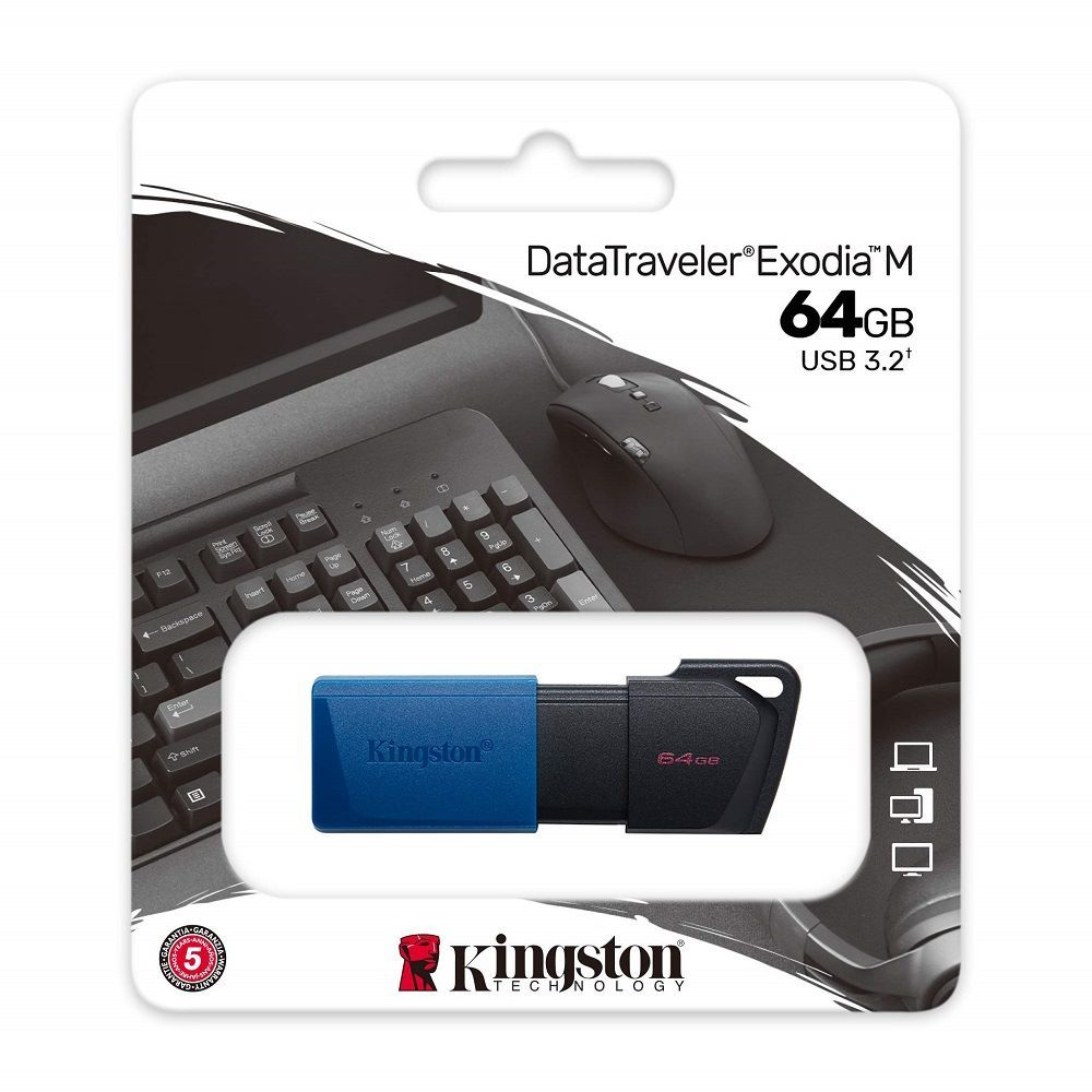 Kingston 64GB USB Flash Drive DT Exodia M