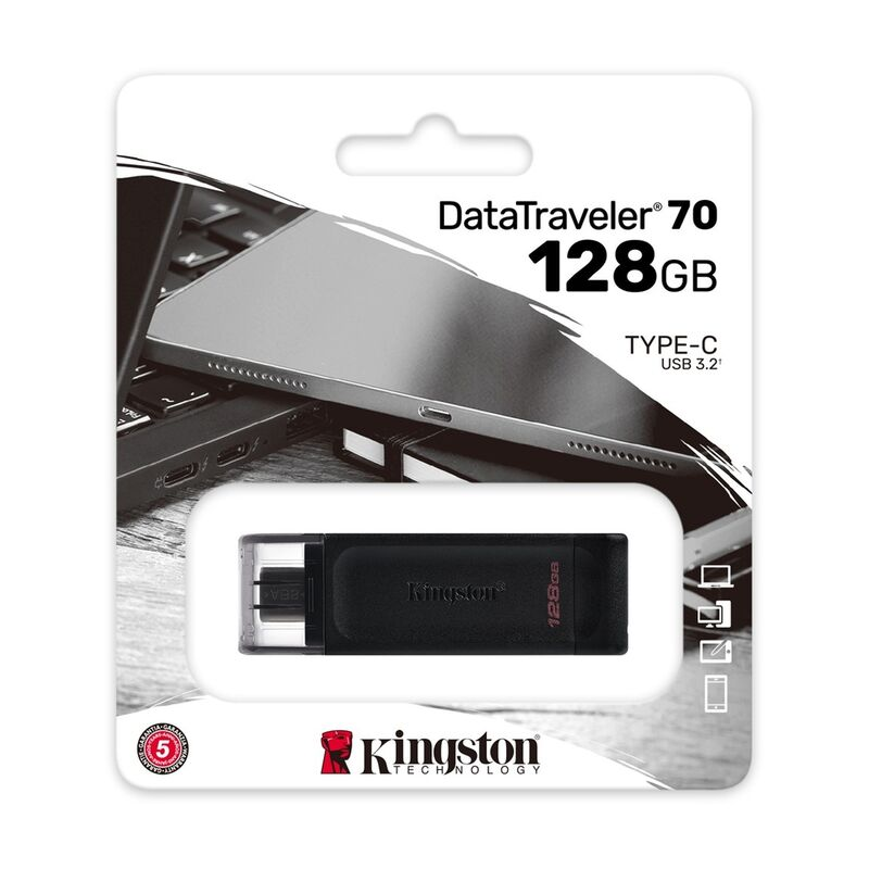 Kingston 128GB DataTraveler 70 USB Type-C Flash Drive