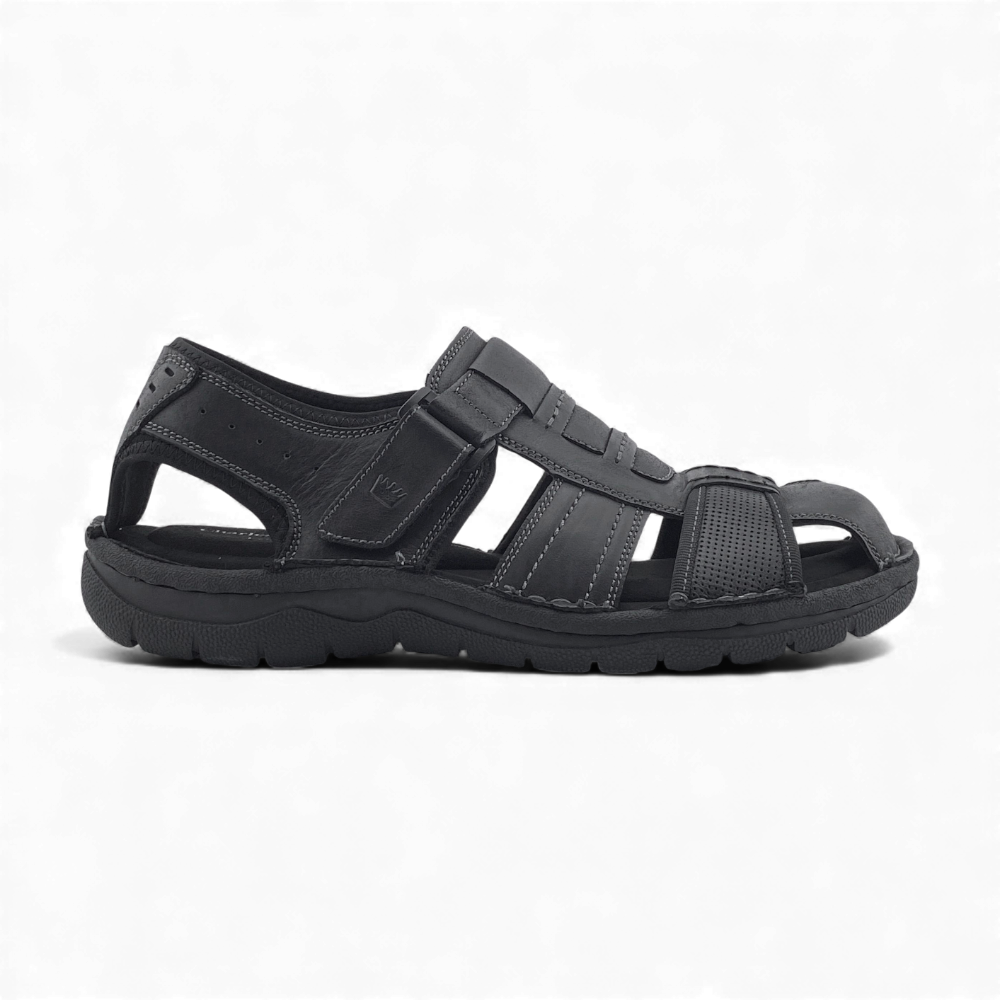 Men's Lancaster Sandals by Charles & Henry London | Black & Tan