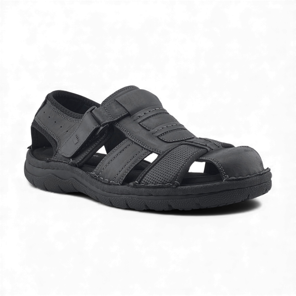 Men's Lancaster Sandals by Charles & Henry London | Black & Tan