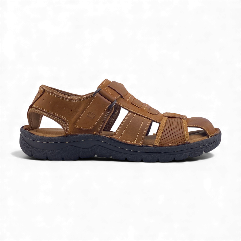 Men's Lancaster Sandals by Charles & Henry London | Black & Tan