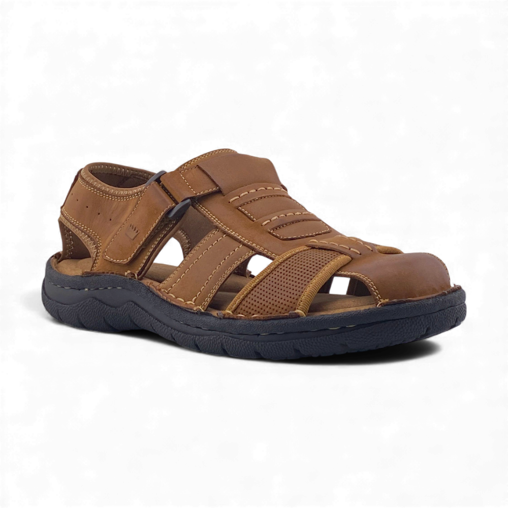 Men's Lancaster Sandals by Charles & Henry London | Black & Tan