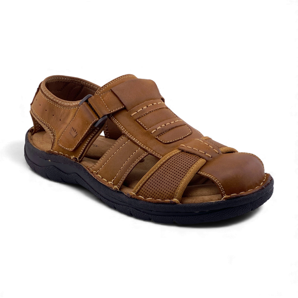 Men's Lancaster Sandals by Charles & Henry London | Black & Tan