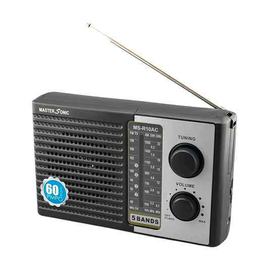 Master Sonic 5 Band Radio with AC Cord - R10AC