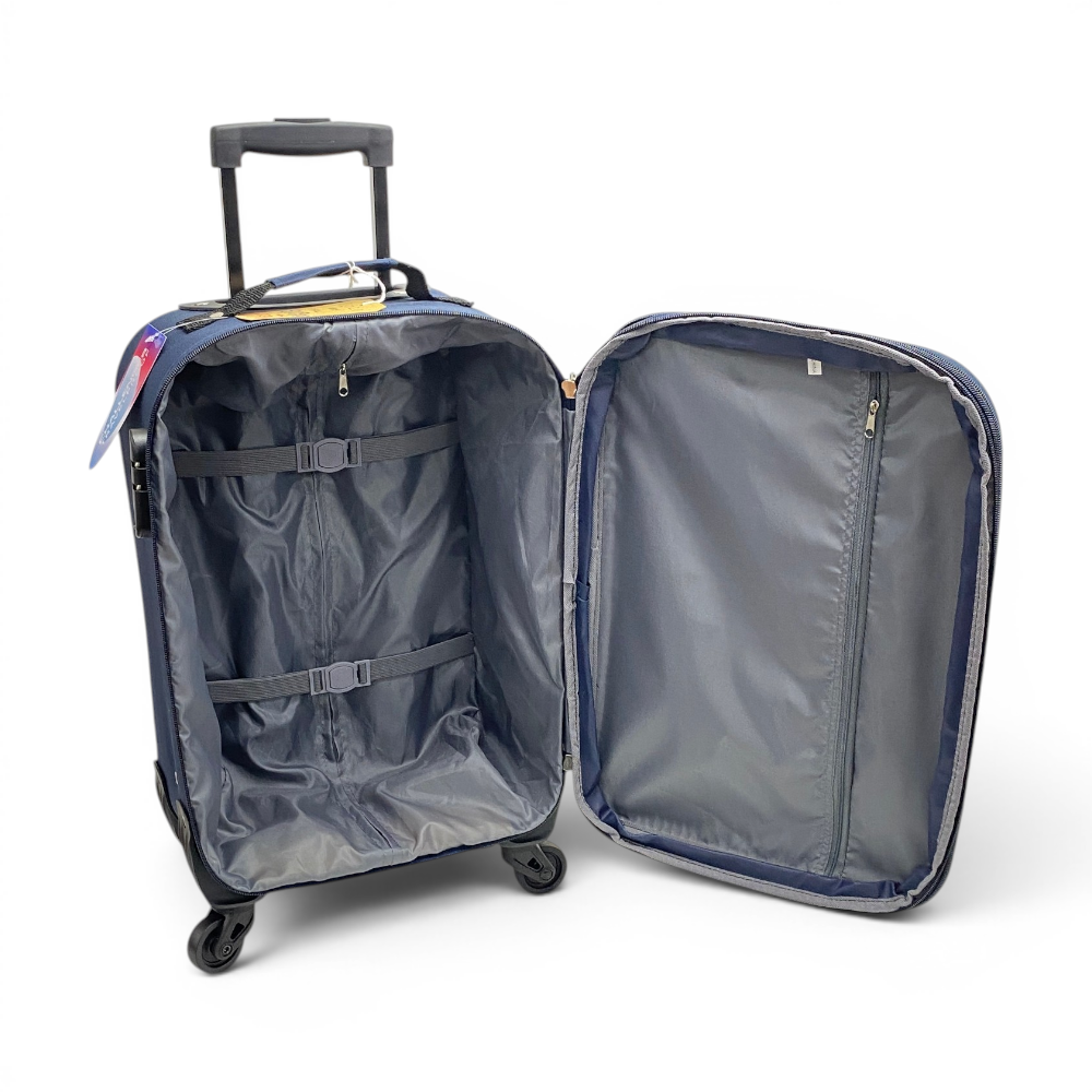 Fabric Luggage Navy Small 20"