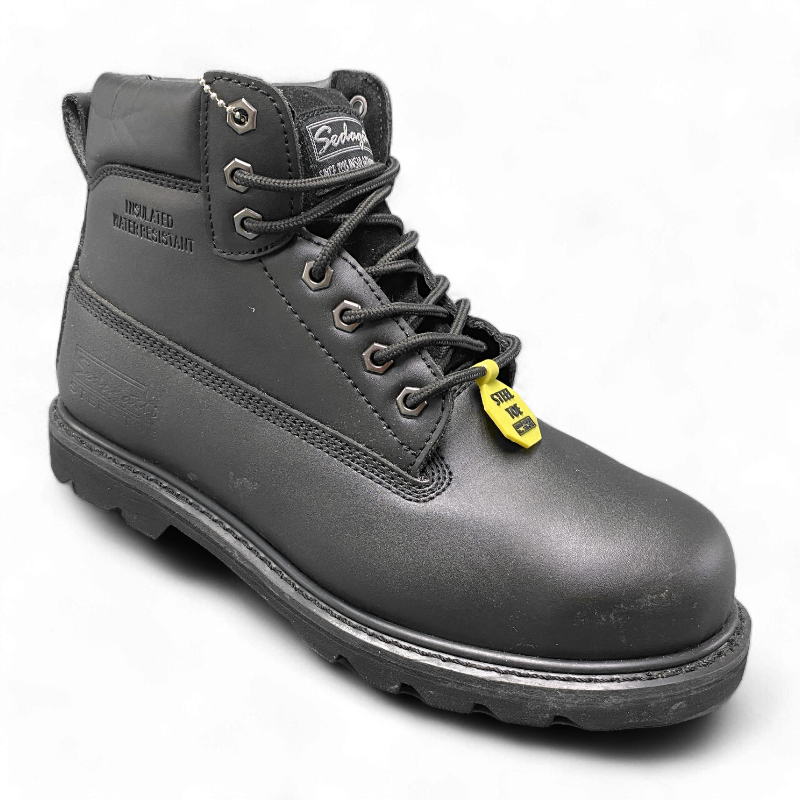 Men's Safety Toe Work Boots | MWBS611 | Black