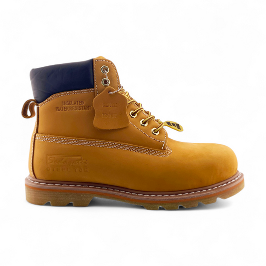 Men's Leather Safety Toe Work Boot | MWBS618 | Black, Brown, Tan