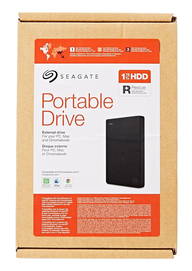 Seagate Portable 1 TB Drive 3.0 | Black