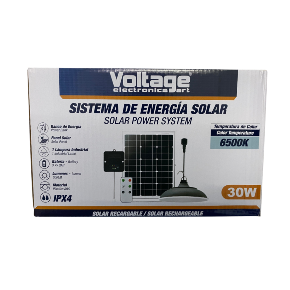 Voltage Solar Power System Single Light 30W