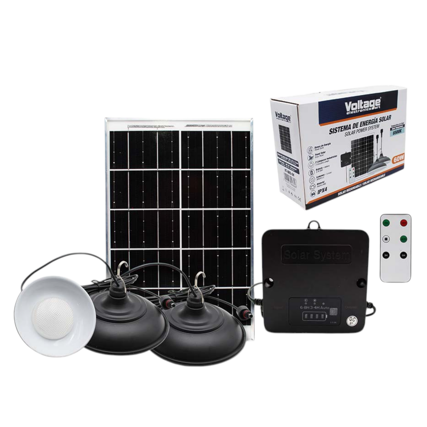 Voltage Solar Power System Double Light 60W