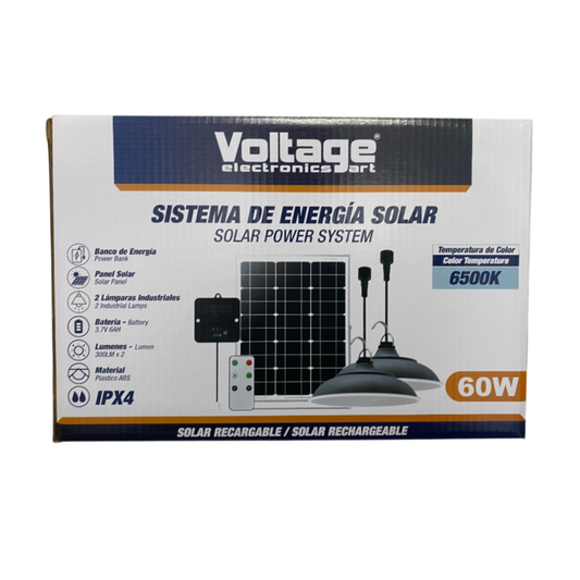 Voltage Solar Power System Double Light 60W