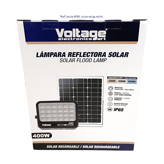 Voltage Solar Rechargeable LED Flood Light with Separate Panel 400W
