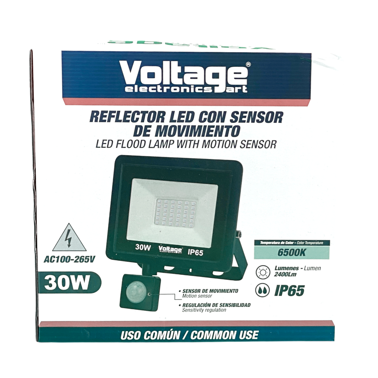 Voltage LED Flood Light with Motion Sensor 30W