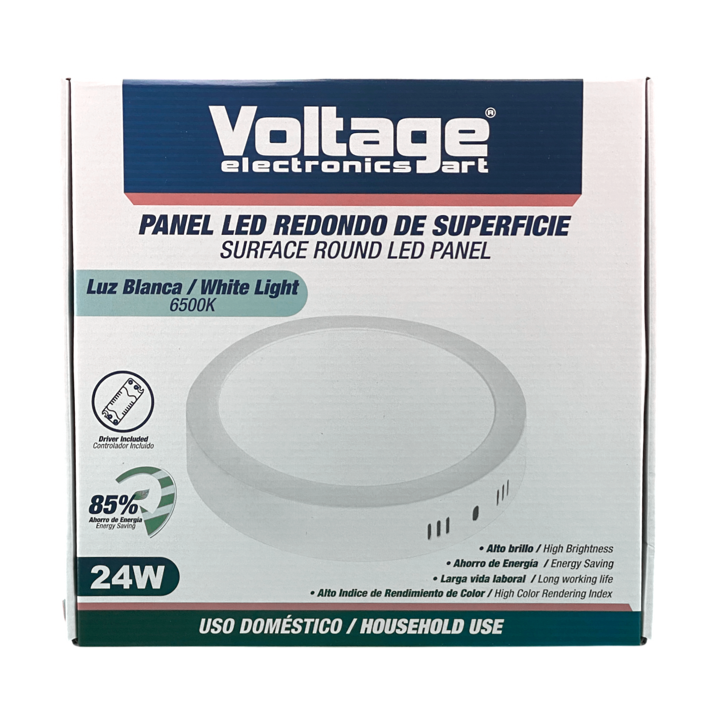 Voltage 11" Voltage LED Surface Mount Round Light 24W