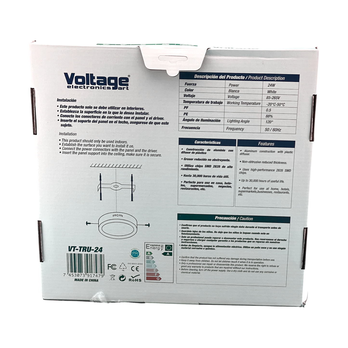 Voltage 11" Voltage LED Surface Mount Round Light 24W
