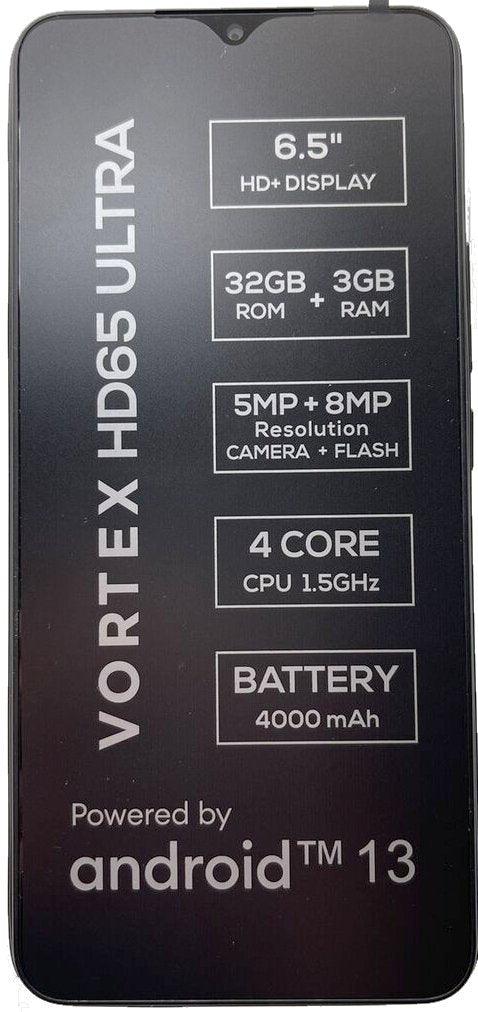 Vortex HD65 Ultra Cellular Phone 32 / 3 GB - ShopLibertyStore.com