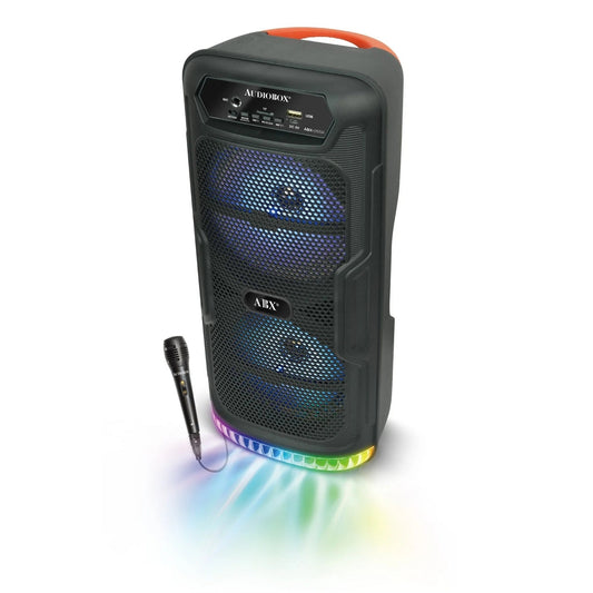 Audiobox Dual 6.5″ Bluetooth PA Speaker with 180­° Light Show - ShopLibertyStore.com