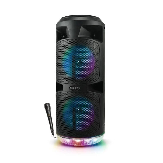 Audiobox Dual 8″ Bluetooth® PA Speaker with 360° Lights and Mic - ShopLibertyStore.com