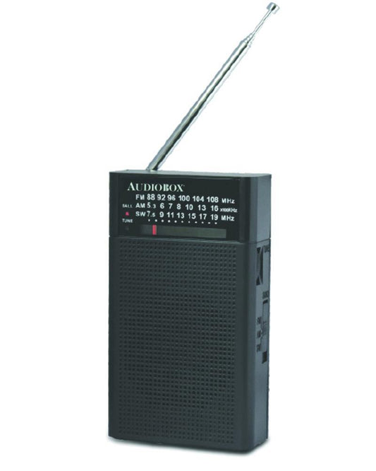 Audiobox RX-3 Portable AM/FM/Short Wave Radio, Battery Operated - ShopLibertyStore.com