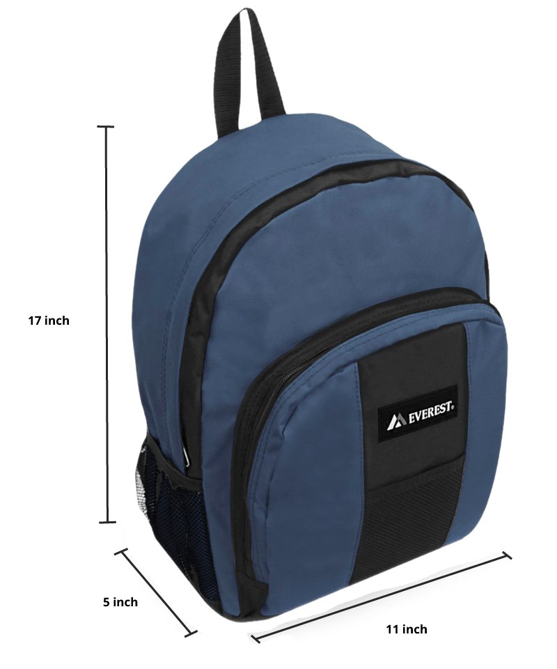 Backpack w\Front & Side Pockets Assorted Colours | BP2072 - ShopLibertyStore.com