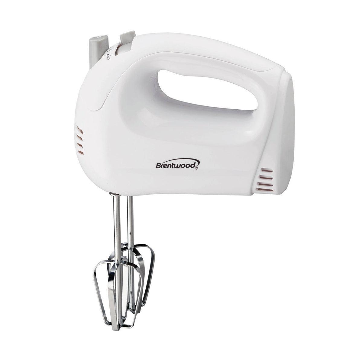 Brentwood Lightweight 5-Speed Electric Hand Mixer - White - ShopLibertyStore.com