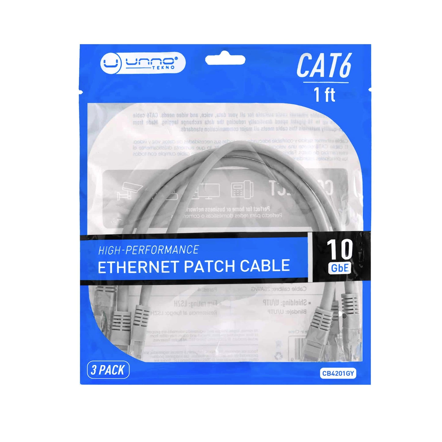 ETHERNET PATCH CABLE CAT6 (3 PACK) | 1 FT - ShopLibertyStore.com