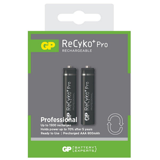 GP ReCyko Pro battery 800mAh AAA (2 battery pack) - ShopLibertyStore.com