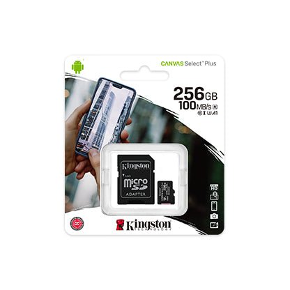 Kingston 256GB Canvas Select Plus UHS-I SDXC Memory Card - ShopLibertyStore.com
