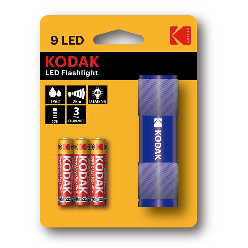 KODAK 9 LED Flashlight | Blue - ShopLibertyStore.com