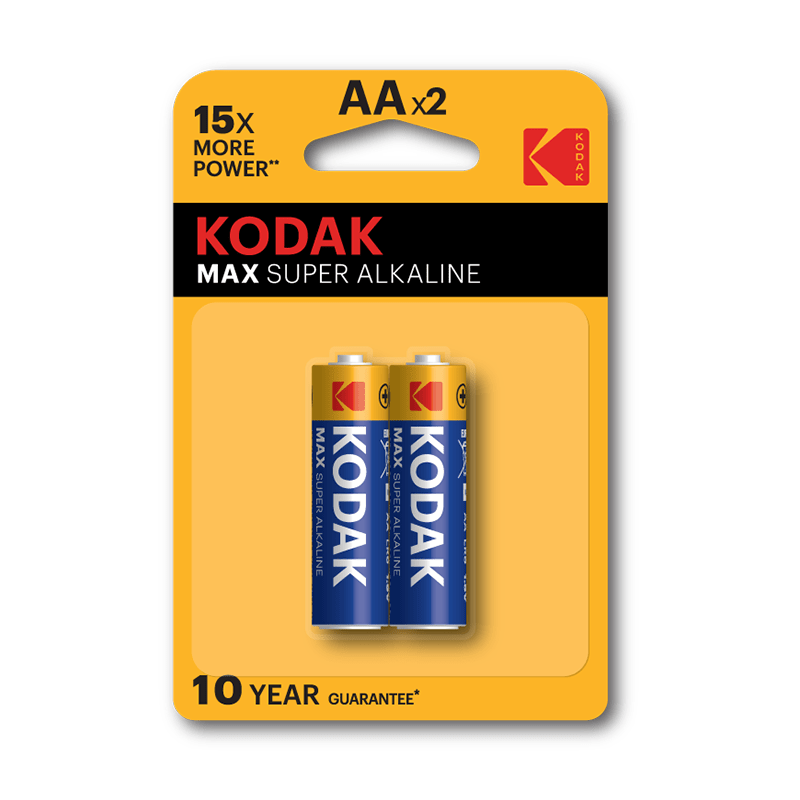 KODAK Max Alkaline AA | 2 Pack - ShopLibertyStore.com