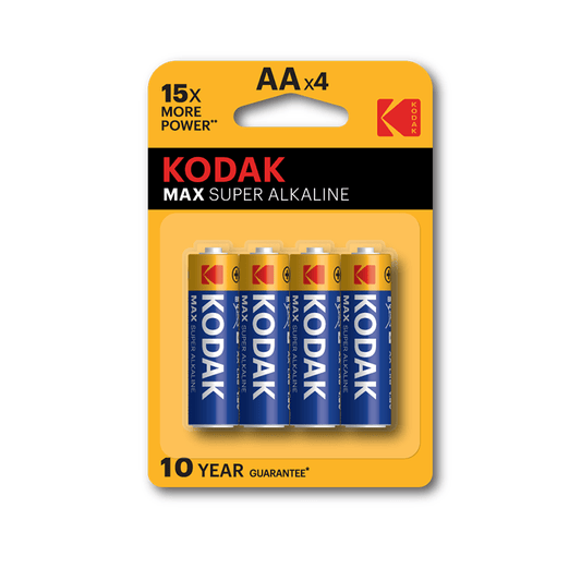 KODAK Max Alkaline AA | 4 Pack - ShopLibertyStore.com