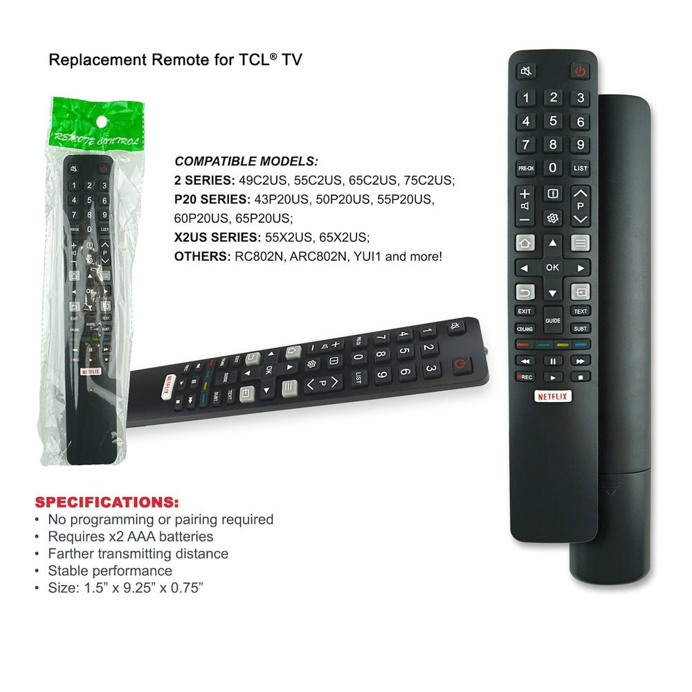 TCL Replacement Remote Control - ShopLibertyStore.com