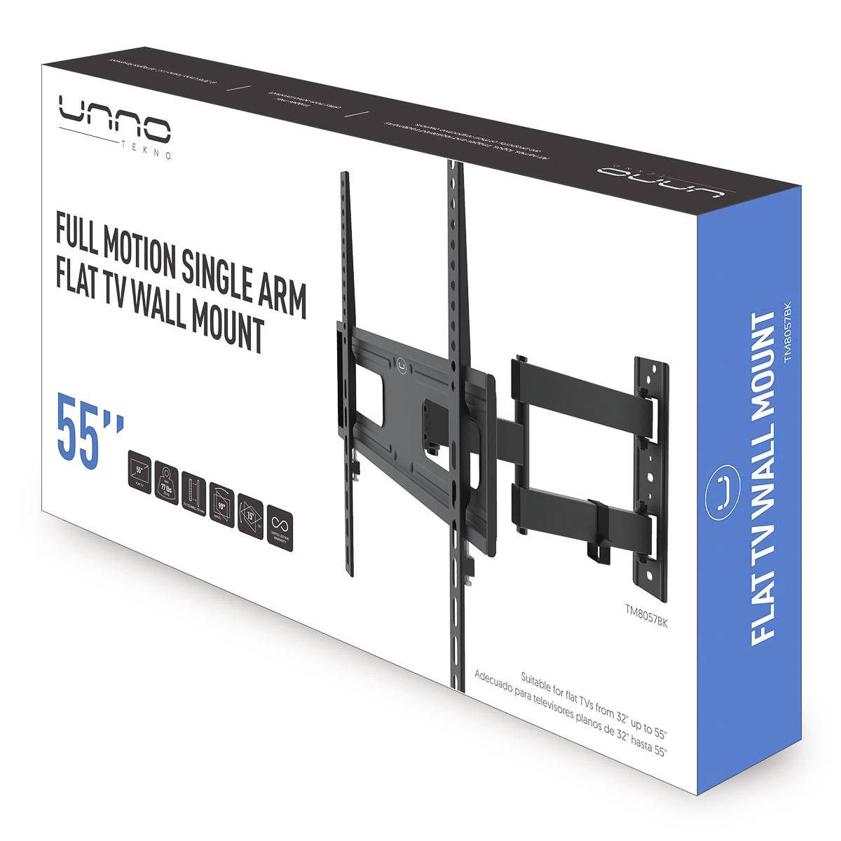 TV WALL MOUNT FULL MOTION SINGLE ARM 55" - ShopLibertyStore.com