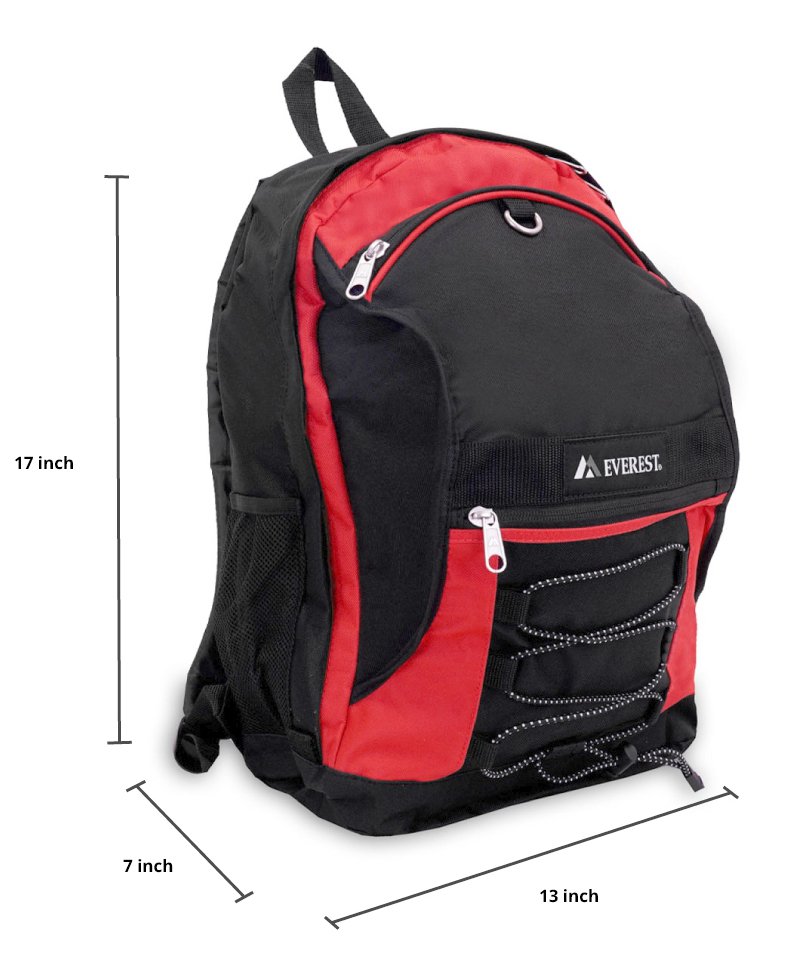 Two Tone Backpack w/Mesh Pockets Assorted Colours | 3045SH - ShopLibertyStore.com